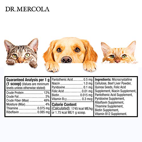 Dr. Mercola Vitamin B Complex for Pets 2.1 OZ, 60g Buy Online in