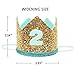 Maticr Shiny 2nd Birthday Crown Baby Boy Prince Headband Party Supplies (Large Gold Royal 2)
