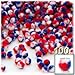 The Crafts Outlet 100-Piece Multi Purpose Pom Poms, Acrylic, 7mm/0.28-inch, Round, Emerald Green