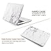 iDOO Matte Rubber Coated Soft Touch Plastic Hard Case for MacBook Air 13 inch Model A1369 and A1466 White Marble