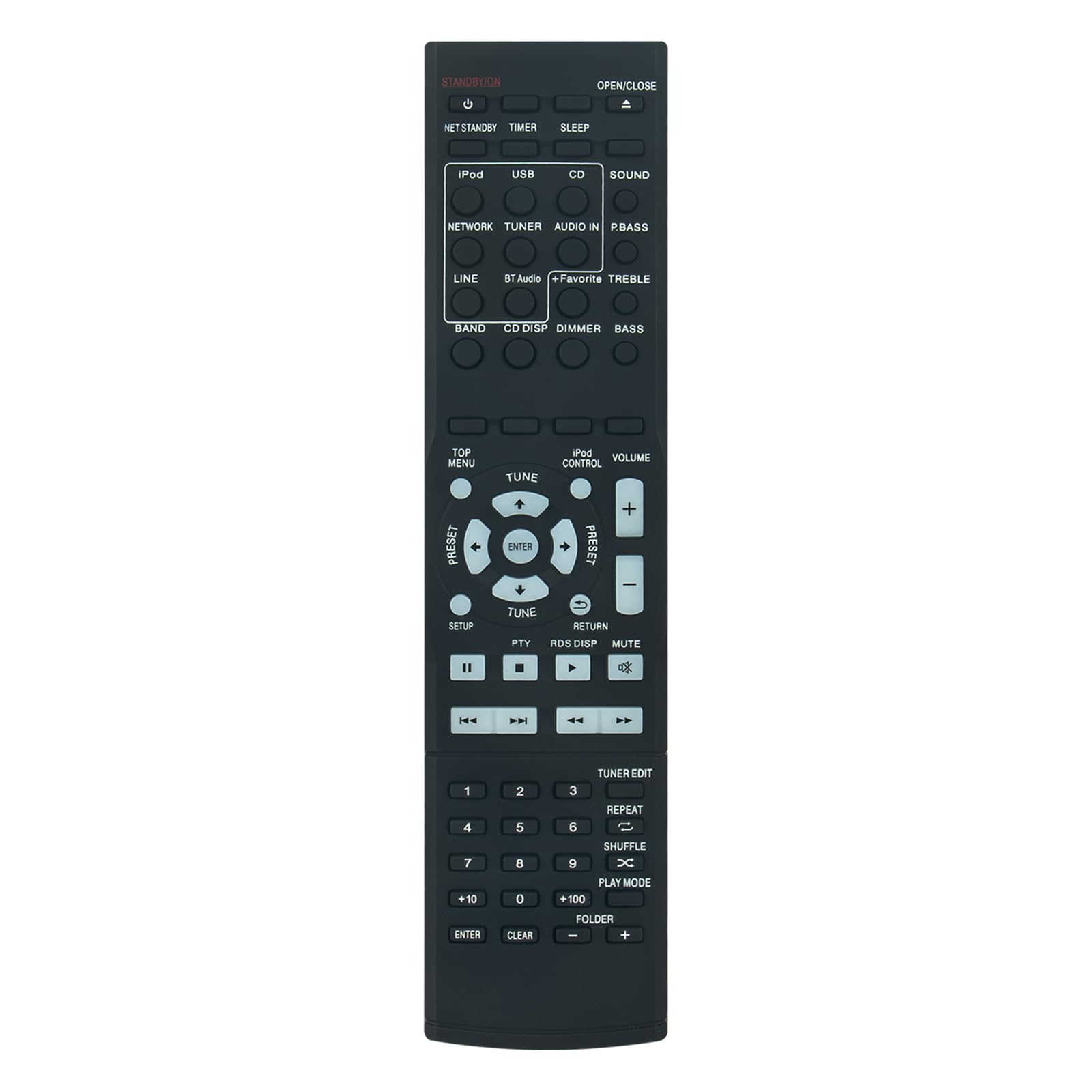 New AXD7676 Remote Control Replacement - VINABTY AXD7676 Replace Remote Control fit for PIONEER AV Receiver AXD7676 X-HM71-K X-HM71-S X-HM81-K X-HM81-S XC-HM81-K XC-HM81-S Receiver Remote Controller