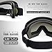 OutdoorMaster OTG Ski Goggles - Over Glasses Ski/Snowboard Goggles for Men, Women & Youth - 100% UV Protection (Black Frame + VLT 15.4% Blue Lens)
