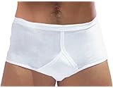 LWS Mens 5 Star 100% Cotton Y-Fronts 3 Pack White