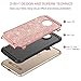 BENTOBEN Phone Case Compatible with Moto Z2 Play Case, Luxury Bling Glitter Slim 2 in 1 Soft TPU Bumper Hybrid Hard PC Cover Coat Sparkly Shiny PU Faux Leather Shockproof Protective, Rose Gold