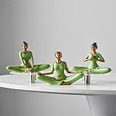 AWNR Meditation Accessories Spa Decor,Yoga Pose Statue,Small Figurines Zen Decor for Garden ,Spa ,Yoga Room,Gifts for Women