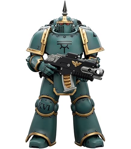 JoyToy Warhammer 40K: Imperial Fists Legion Praetor with Power Sword - Action Figure in scala 1:18