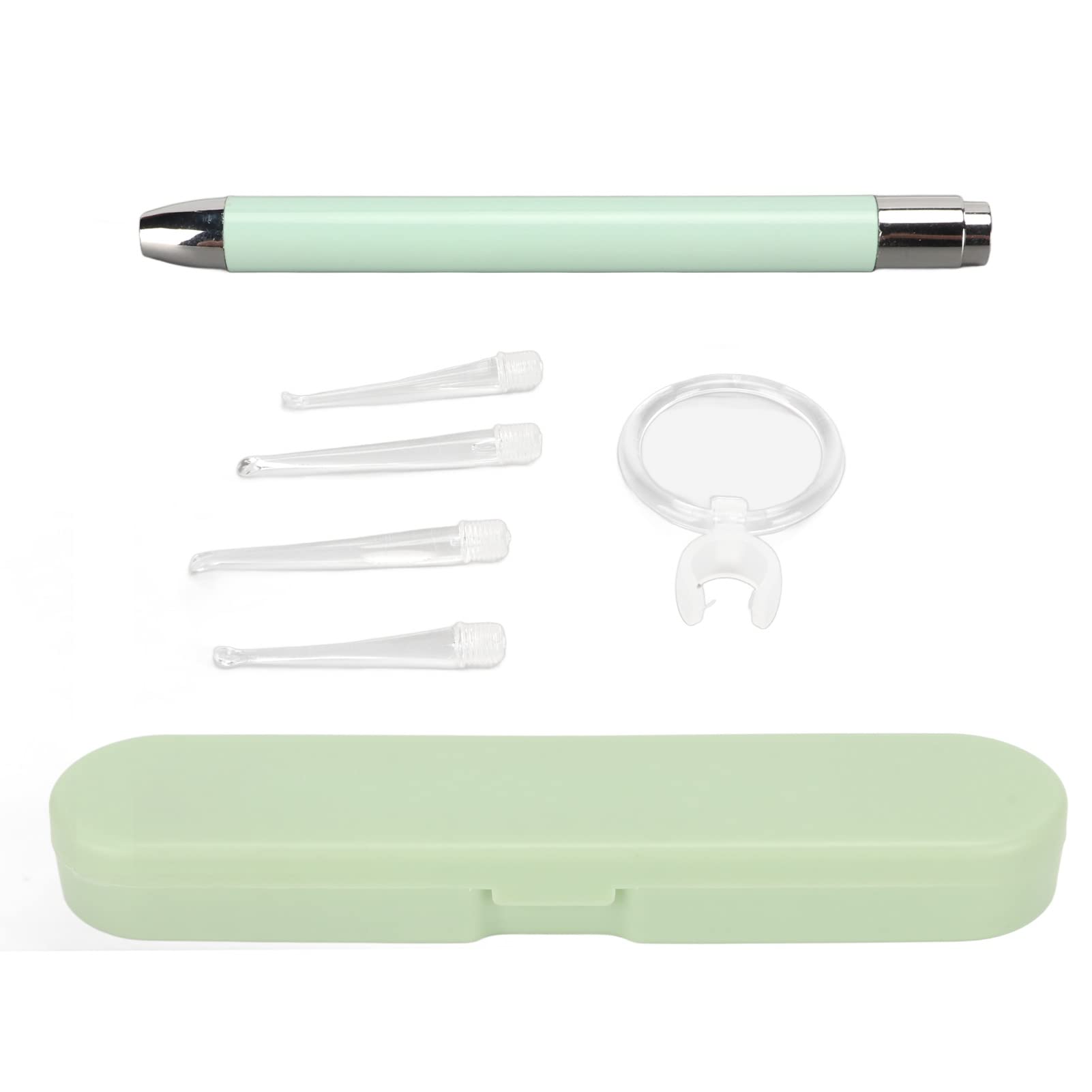 LED Medical Diagnostic Ear Light Pen Set, Ear Checking Penlight with 4 Ear Spoon Heads, Ear Wax Removal Kit with Led Lights and Magnifying Glass, Ear Wax Removal Tool Ear Cleaning Tool for Kids Adults