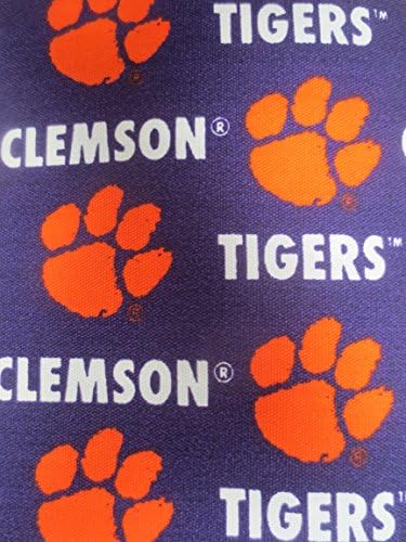 Clemson Tigers 56 Inches Wide Twill Fabric Poly/Cotton Blend