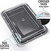 [10 Pack] 1 Compartment BPA Free Reusable Meal Prep Containers - Plastic Food Storage Trays with Airtight Lids…