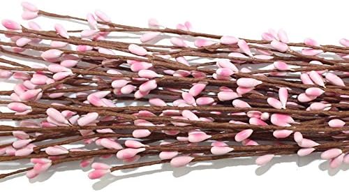 100Pcs/Lot 24" Pretty PIP Berry Stem for Wreath ,Floral Arrangement Crafts Decoration (Pink)