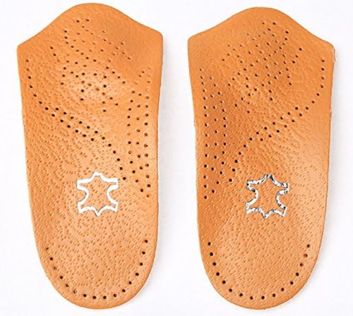 Leather Shoes Insole Orthotic Inserts Unisex 3/4 length Fight Plantar Fasciitis Flat Feet Heel &amp; Arch Pain (XXL: EUR 45/46)