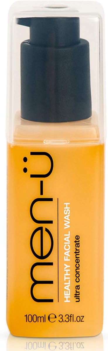 men-ü HEALTHY FACIAL WASH 100ml, for up to 265 washes, Ultra-Concentrate Healthy Face Cleanser