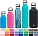 Simple Modern Insulated Water Bottle with Handle Lid Reusable Ascent Narrow Mouth Stainless Steel Thermos Flask, 20oz Handle Lid, Pattern: Ocean Quartz