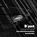 Jabees BSport Bluetooth V4.1 Sweatproof Waterproof Sports Stereo Headphones with NFC ATPX for Running Jogging And Earhook - Black