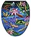 Toilet Tattoos, Toilet Seat Cover Decal, Koi Fish, Size Elongated