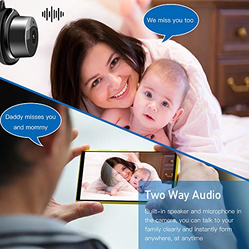 Veroyi Mini IP Camera WiFi Home Security Surveillance Nanny Camcorder with 2 Way Audio Motion Detection Night Vision - Image 4