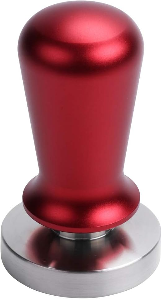 Amazon Com Wingjip 1pc Coffee Tamper Calibrated With Spring Adjustable Grip Ergonomics Handle Powder Press Barista Family Office Cafe Restaurant Coffee Tool 58mm Red Kitchen Dining