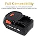 FLAGPOWER 2-Pack RIDGID 18V 4.0Ah Lithium Ion Replacement Battery for RIDGID 18V Drill R840087 R840083 R840086