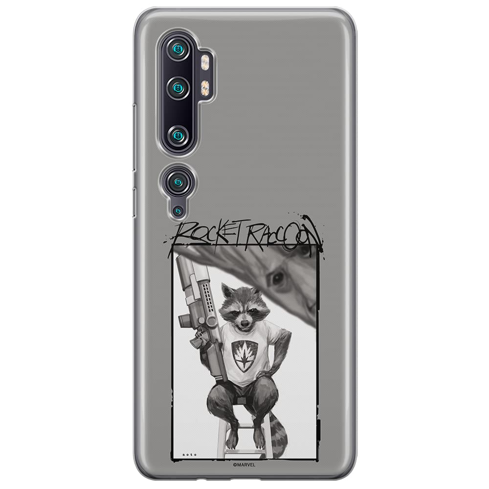 ERT GROUP mobile phone case for Xiaomi MI NOTE 10 / MI NOTE 10 PRO original and officially Licensed Marvel pattern Rocket 004 optimally adapted to the shape of the mobile phone, case made of TPU