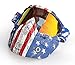 NENKI Motorcycle Goggles Mask NK-1019US For 3/4 Motorcycle helmets And Retro Harley helmet, Detachable Mask, US Flag Style | Patriot Graphic(Irridium Red Lens)
