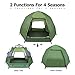 OlarHike 2-4 Person Tent for Camping, 4 Season Lightweight Waterproof Instant Family Backpacking Camping Tents, Green