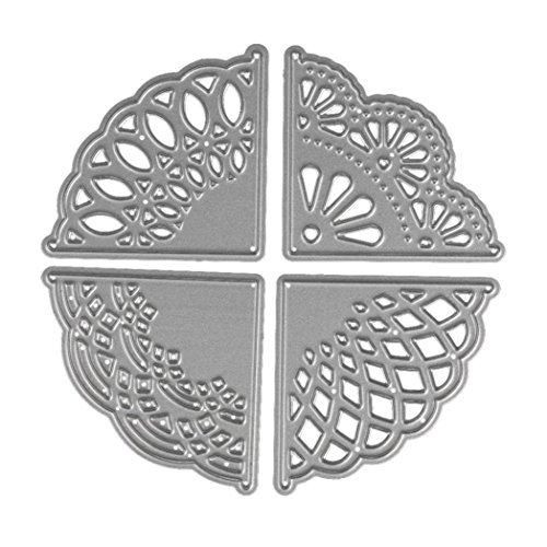 Transer Metal Die Cutting Dies Stencil For DIY Scrapbooking Album Paper Card Decor Craft (H, Silver) - Thumbnail 4