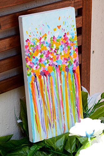 "when in rain" original abstract colorful pai…