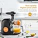 Juicer Masticating Slow Juicer, Aicok Commercial Juicer Quiet Motor & Reverse Function, Cold Press Juicer Easy to Clean with Brush, Juice Machine for Vegetables and Fruits