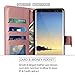 Galaxy Note 8 Case, LK [Wrist Strap] Luxury PU Leather Wallet Flip Protective Case Cover with Card Slots and Stand for Samsung Galaxy Note 8 (Rose Gold)