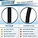 MIFFLIN-USA Flat Breakaway Safety Lanyard for ID Badges (Black, 36 Inch, 100 Pack), Soft Woven Neck Line