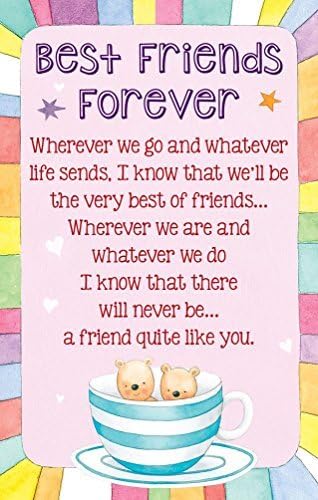 Heartwarmers Best Friends Forever Keepsake Card &amp; Envelope K150E by Heartwarmers