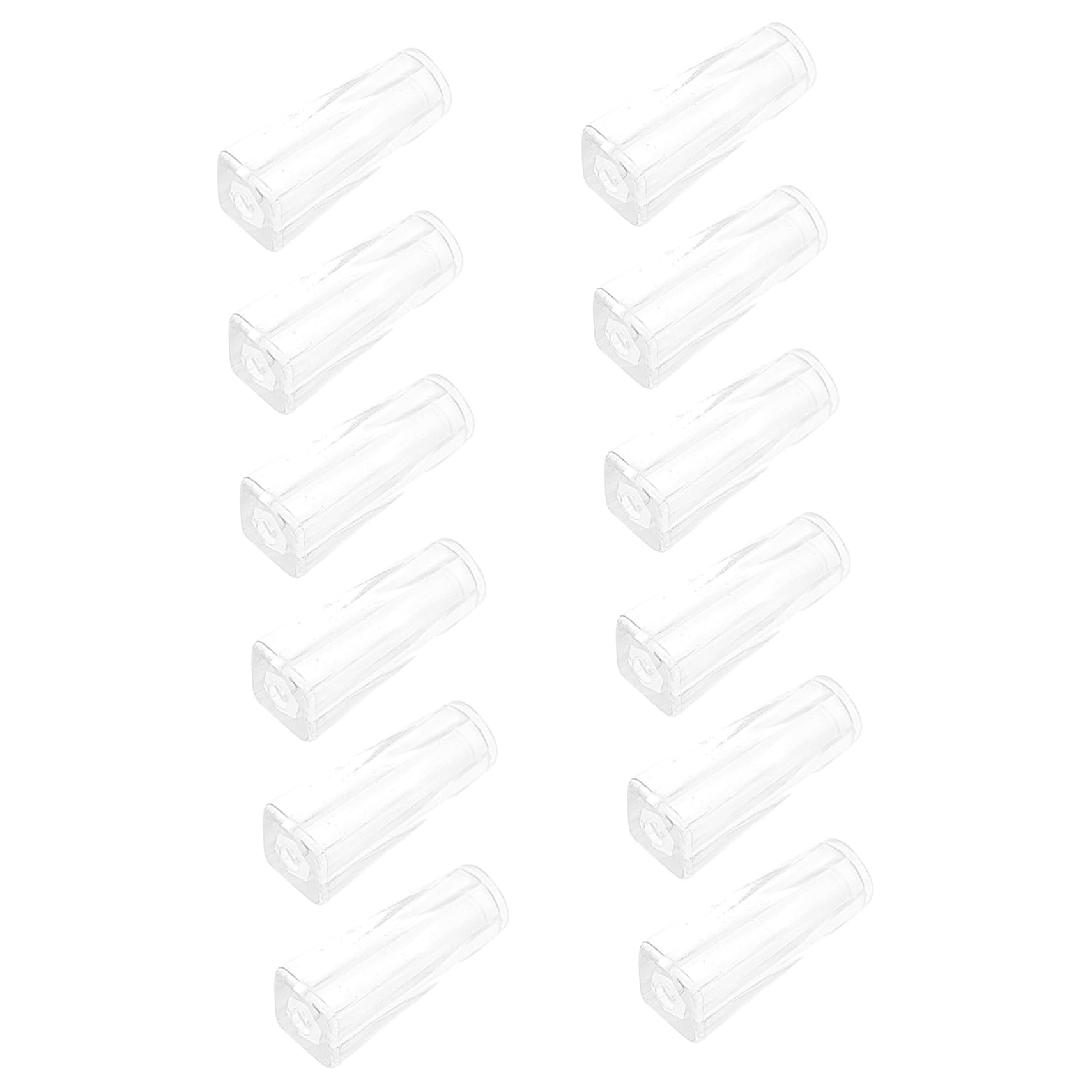 WOFASHPURET Window Blind Wand Tip Replacement Handles 12 Pcs Vertical Blind Rod Tips Transparent Pvc Curtain Accessories for Home and Office Window Blinds Easy Installation