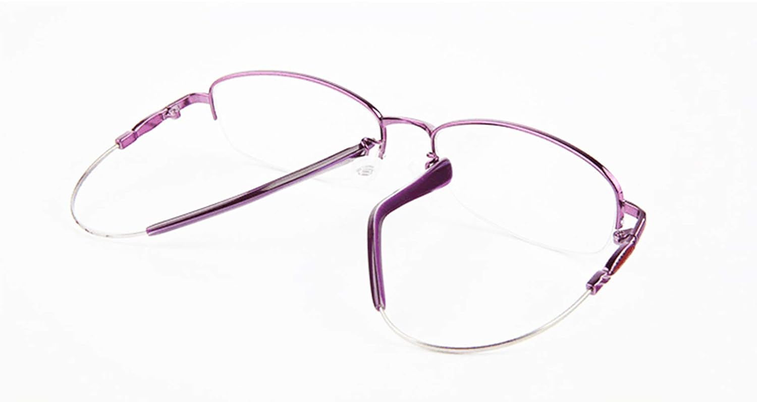 Fuyingda Memoria Metallo Metà Telaio Miope Occhiali 0.5~-6.00 Donne  Anti-Radiazione Shortsighted Eyeglasses Miopia Bicchieri Spectacles Eyewear  Abbigliamento Donna berjaya.edu.my