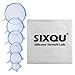 six-qu Silicone Storage Covers, 6-Pack of Various Sizes Silicone Stretch Lids for Can, Jar, Glassware, Food Saver Covers Safe in Dishwasher, Microwave and Freezer(Blue), cookware_set, cookset