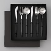 Cutipol GOA Black Silver Dinner Set, 6 Pieces