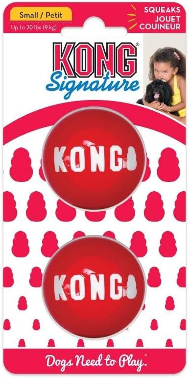KONG Signature Balls 2-pk Sm, S, Red - Image 4