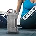 3 Liter BPA FREE Reusable Plastic Drinking Water Bottle w/ Stainless Steel Cap (Black)