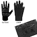 LETHMIK Mens&Womens Non-Slip Touchscreen Gloves Winter Warm Knit Wool Lined Texting Glove ,Womens Size (Superior Elasticity),Black (Silicone Non Slip Grip)