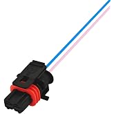 QKYS 2-Wire Alternator Connector Pigtail, Durable 6-inch Pigtail, 25877026 Easy Installation Premium Motor Connector Accessory Compatible with Cadillac Chevy GMC Hummer DR44G 2007-2020