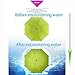 Geartist UM02 Folding Umbrella Magical Bloom Flower in Rain Water Fashion Exquisite Windproof Sunshade for Women Girl Outdoor Sports Camping Walk Travel Parasol UV Protection (Mint Green)