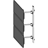 Cotytech Triple Monitor Wall Mount Stacking with Quick Release &amp; Single Arms (BL-W251)