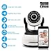Security Wireless IP Camera Surveillance - Night Vision Home Security Camera with 2 Way Audio and Pan/Tilt Motion Detection Alerts SD Card Slot Alarm, Easy Remote Access for Tablet and Smartphone