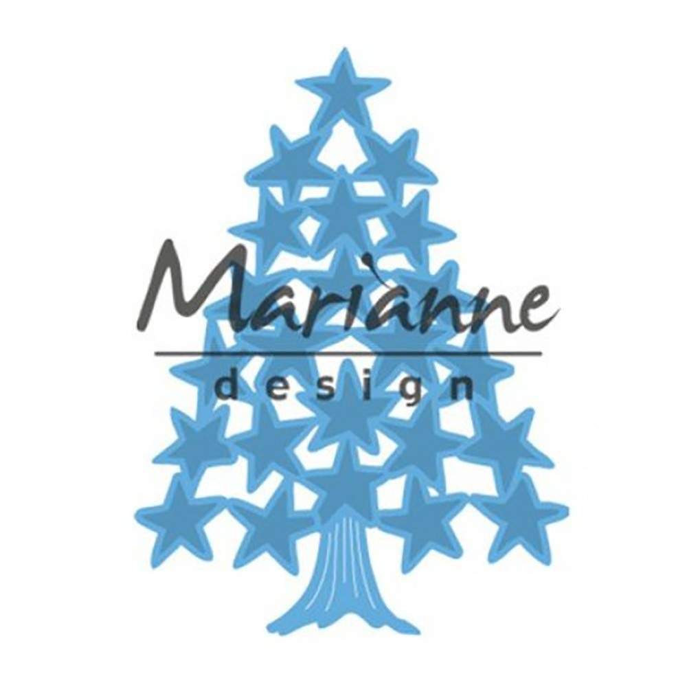 Marianne Design Creatable Tiny's Christmas Tree with Stars, Blue