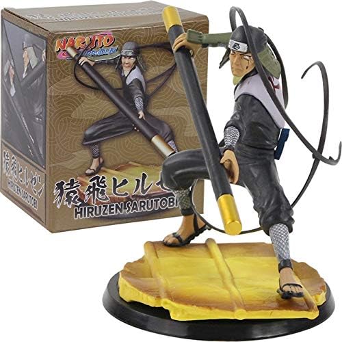 Naruto Shippuden Hokage Action Figure Sarutobi Hiruzen Ninja Shinobi Anime Collectible Model Toy,With Color Box