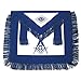 Fringed Master Mason Masonic Apron - [Blue & White]
