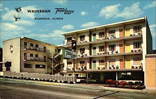 Downtown Travelodge Waukegan Illinois Il Original Vintage