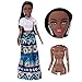 Rambling African American Dolls Baby Movable Joint Toy Best Birthday Gift (Blue A)