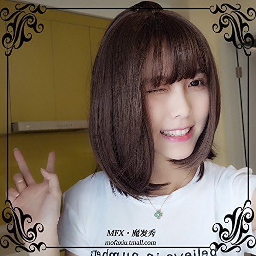 Women Girls Female Short Hair Wigs Short Curly Hair Fluffy Repair