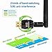 ANEWKODI USB WiFi Adapter Wireless Network Card 5dBi 2.4GHz/5GHz Dual Band 802.11AC Wireless Card for Desktop/Laptop/PC,Support Windows 10/8/7/Vista/XP/2000/Mac Os 10.4-10.12.4