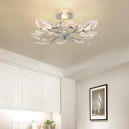 silver bedroom ceiling light